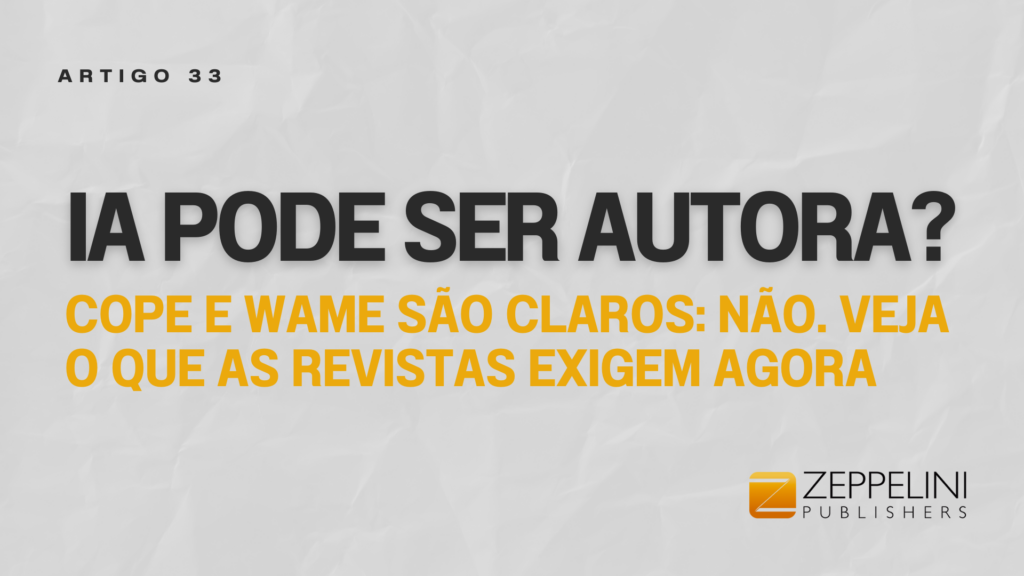 IA PODE SER AUTORA? | ET AL 33 | ZEPPELINI PUBLISHERS